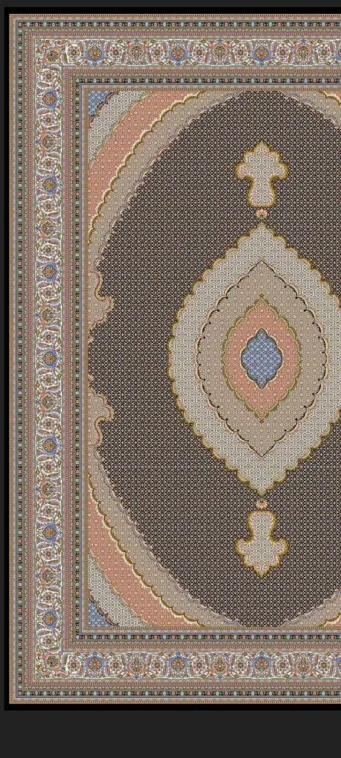 فرش ماشینی 12متری کرم 700 شانه دیبا|فرش|بیرجند, |دیوار