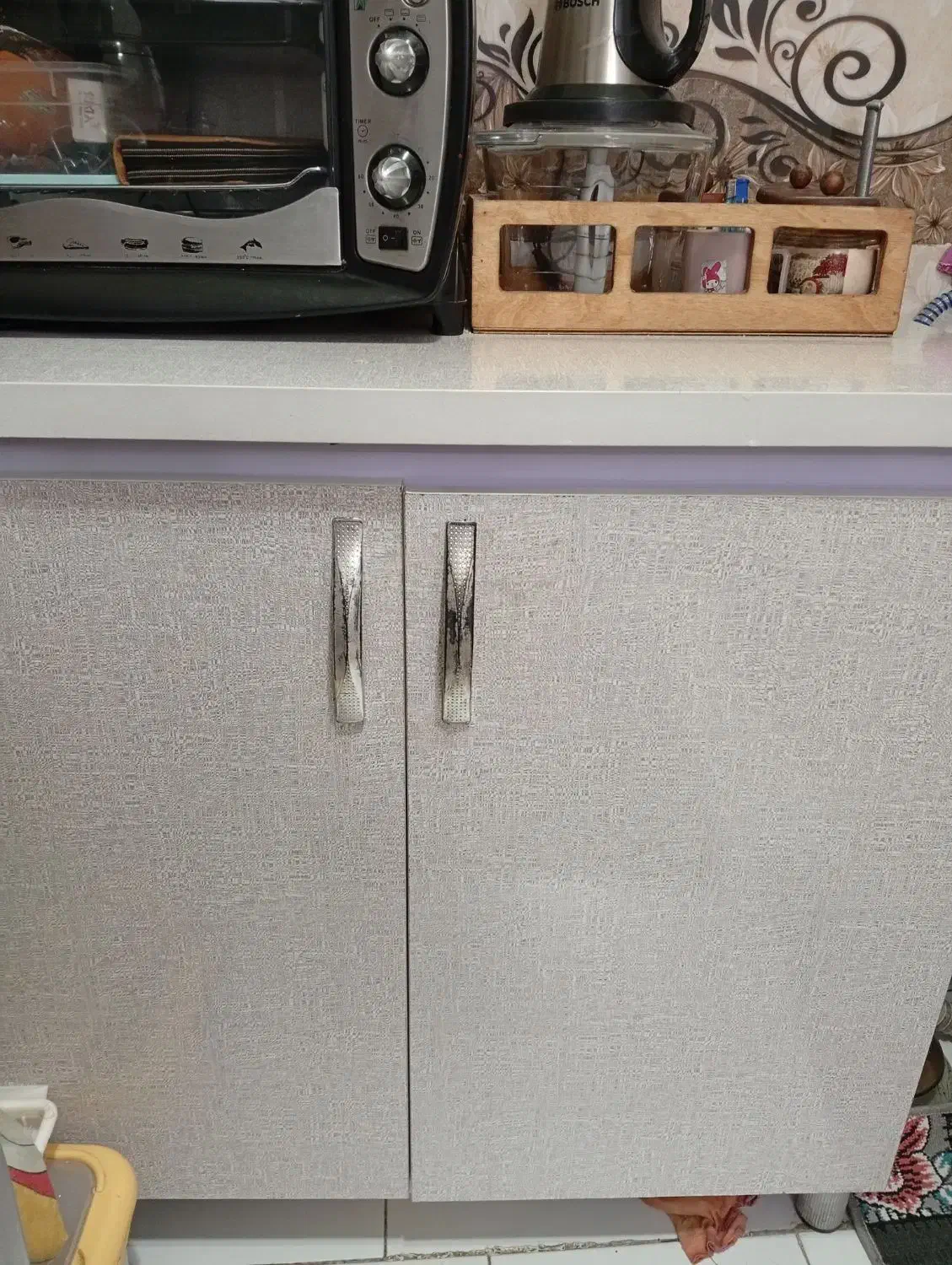 کابینت فلزی در چوبی|آب‌چکان و نظم‌دهنده ظروف|قدس, شهر‌قدس|دیوار