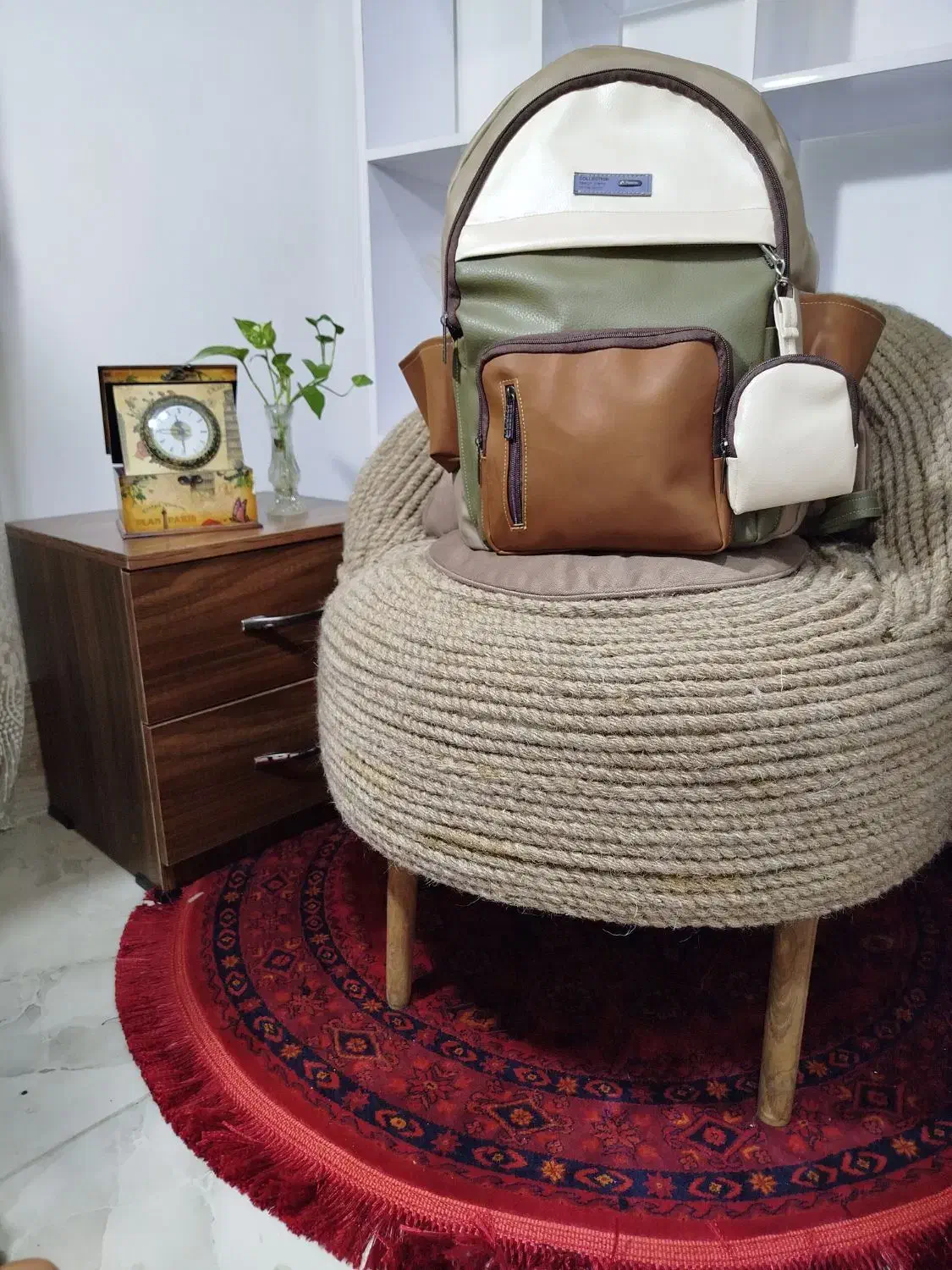 کوله زیبا و بسیار زیبا با‌رنگ‌ پاییزی|کیف، کفش، کمربند|اصفهان, ولدان|دیوار