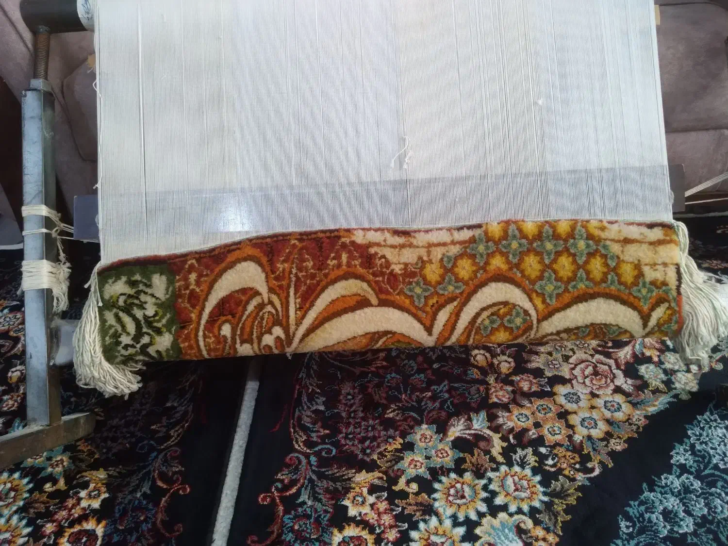 تابلوفرش طرح وان یکادوقل هوالله|تابلو فرش|کرمانشاه, |دیوار