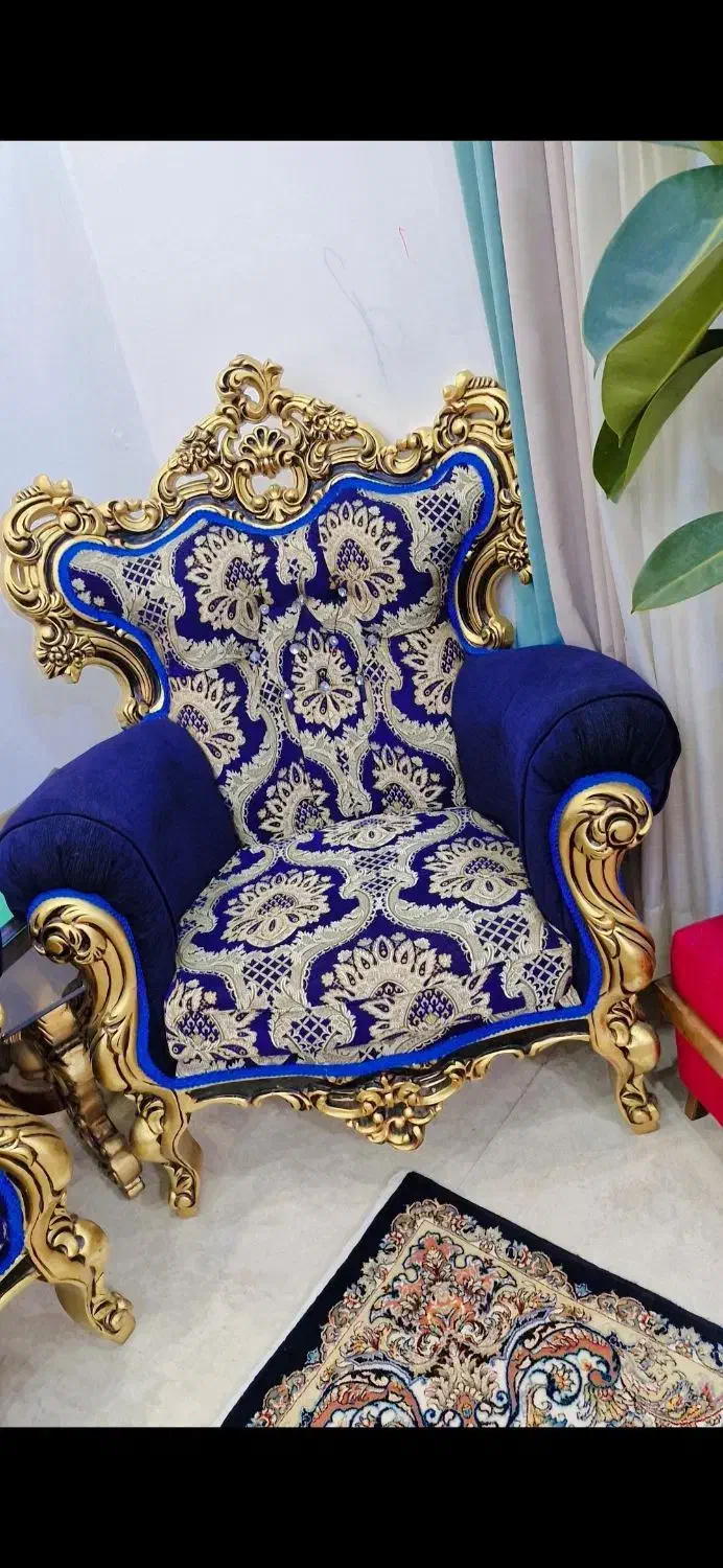 مبل سلطنتی ۹ نفره|مبلمان خانگی و میز عسلی|آبادان, |دیوار