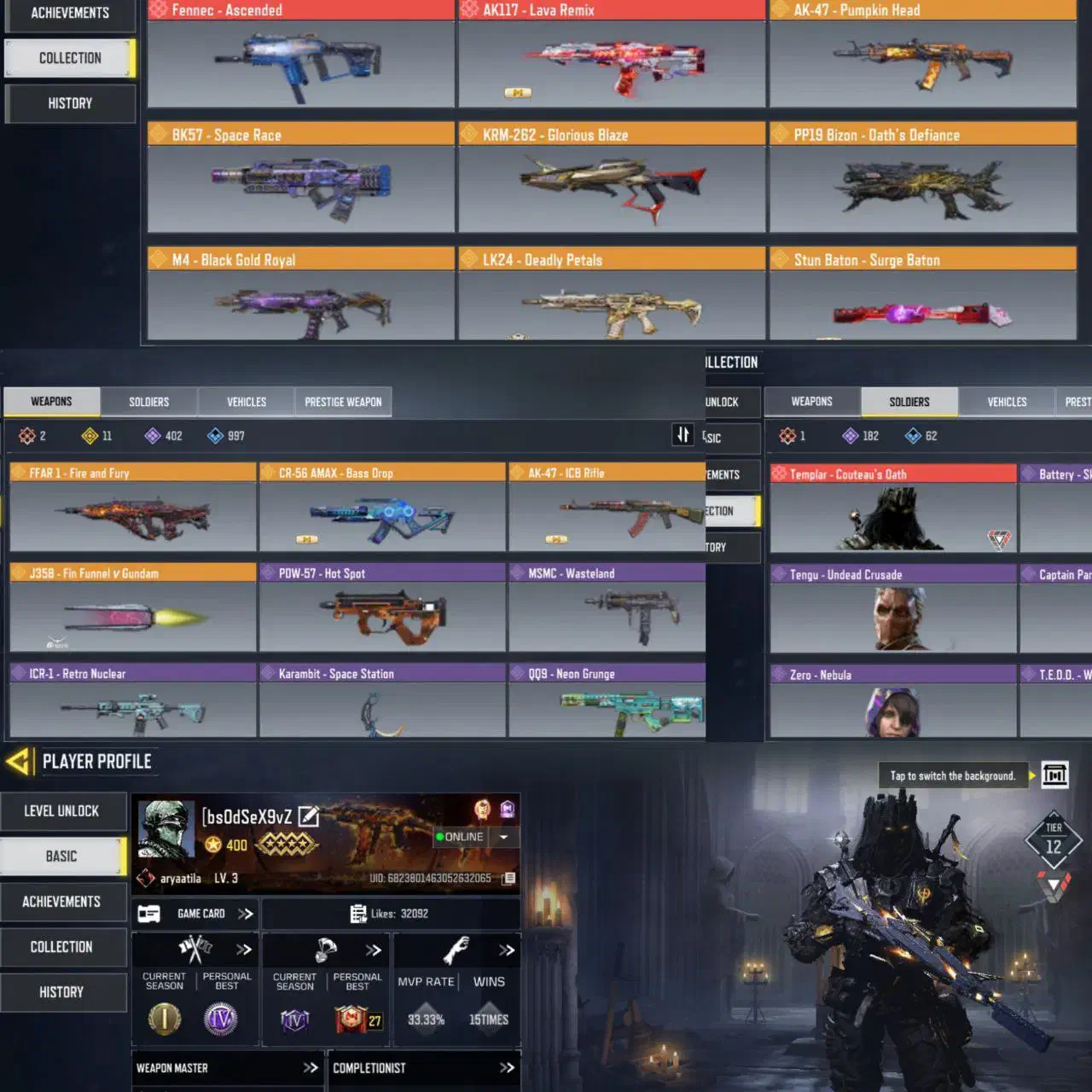 اکانت کالاف مبایل|کنسول، بازی ویدئویی و آنلاین|تبریز, |دیوار