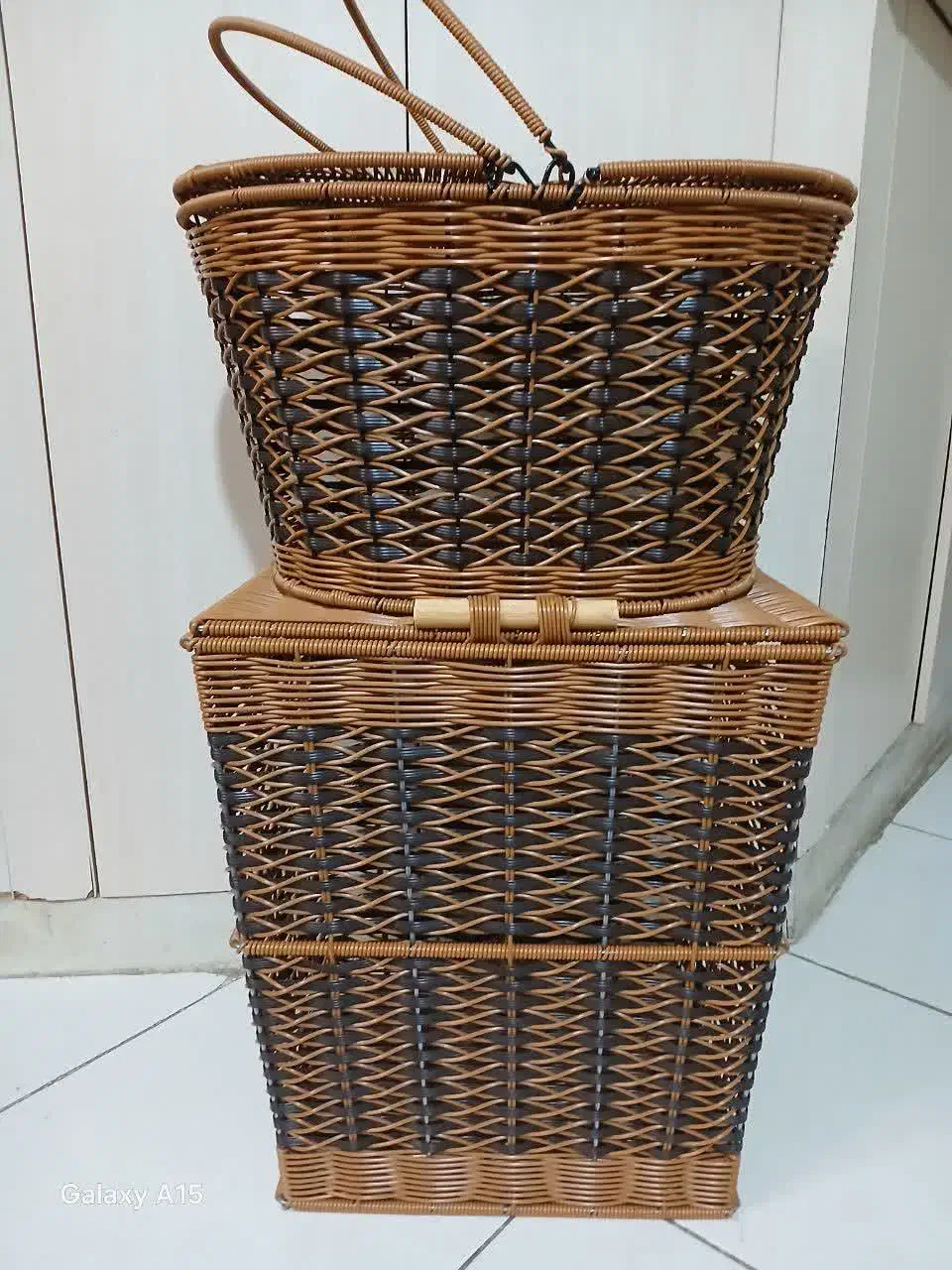 سبد دست بافت|صنایع دستی و سایر لوازم تزئینی|گنبد کاووس, |دیوار