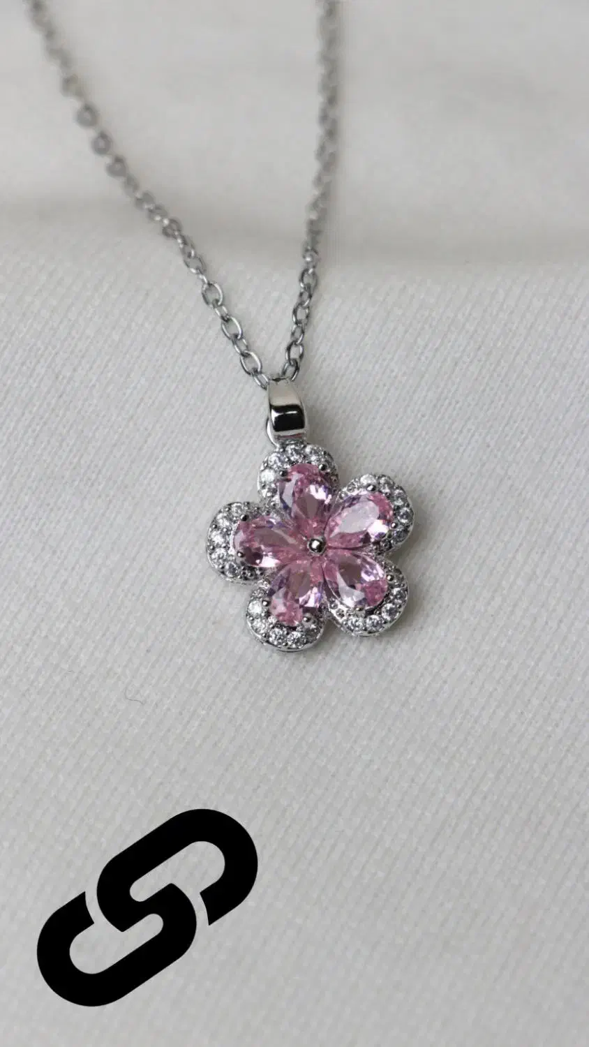 گردنبند زنانه طرح پنج برگ استیل|بدلیجات|ری, شهادت|دیوار