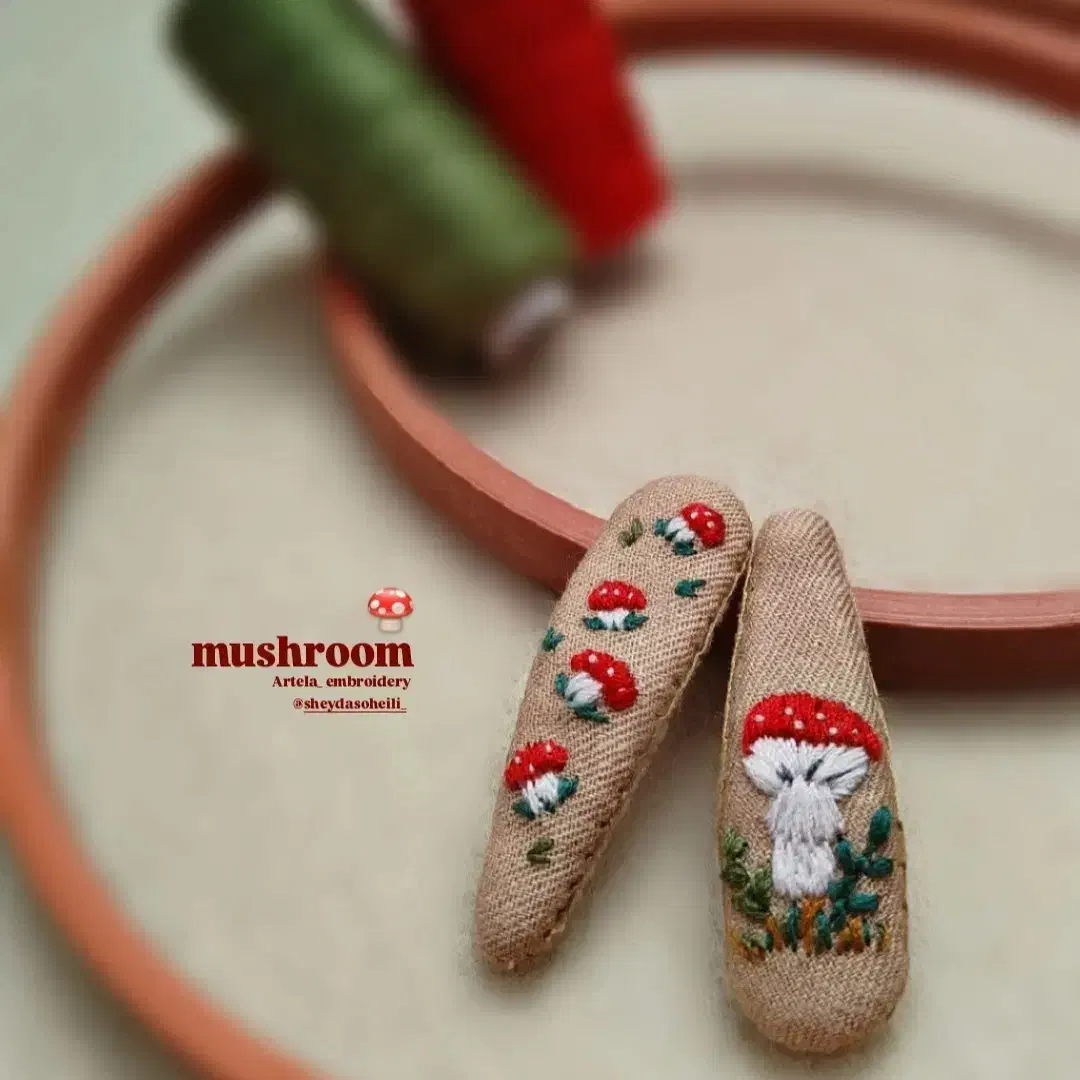 گیره مو گلدوزی شده|زیورآلات و اکسسوری|ماهیدشت, |دیوار