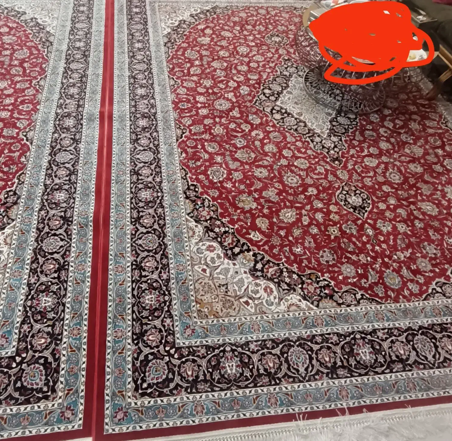 دوتخته فرش ماشینی ۹ متری|فرش|تهران, تهرانسر شمالی|دیوار