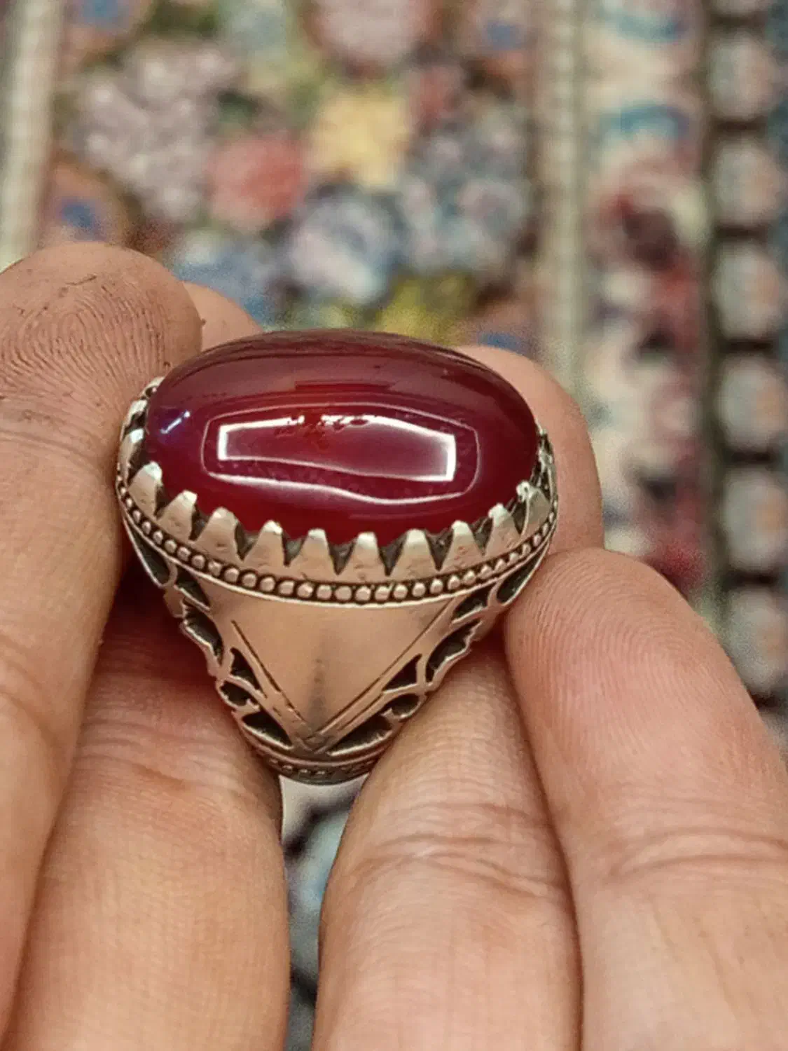 انگشتر عقیق البالویی|جواهرات|نسیم‌شهر, |دیوار