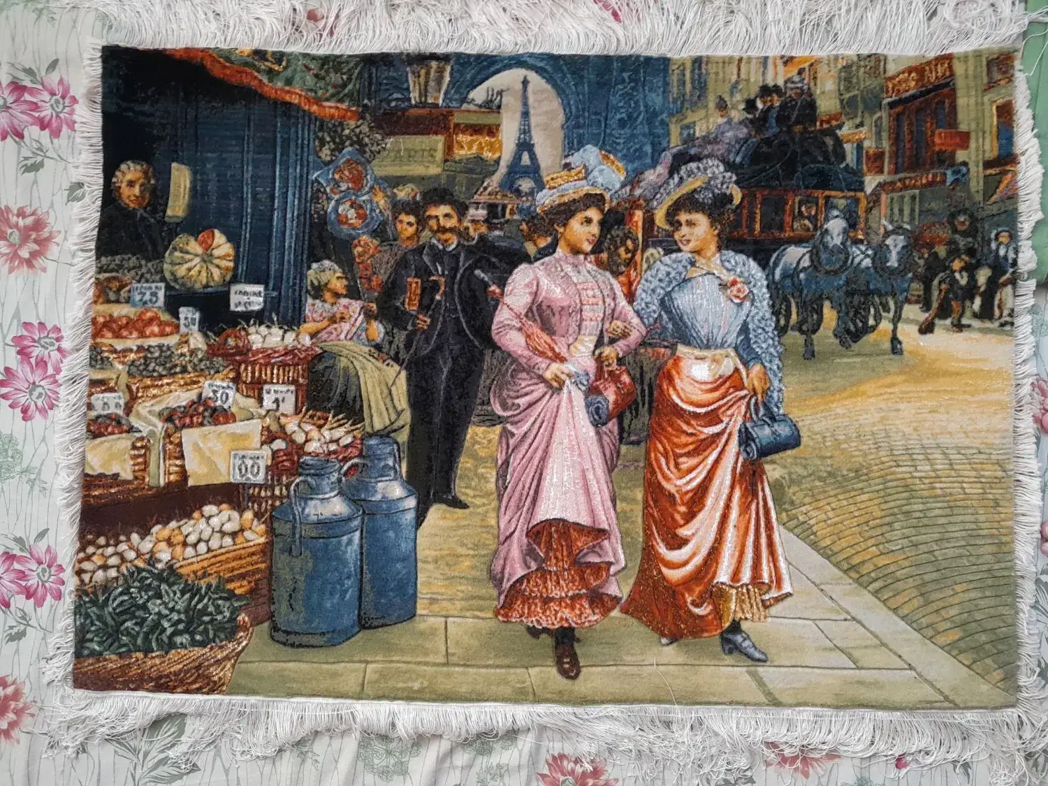 دست بافت چله ابریشم|تابلو فرش|تبریز, |دیوار