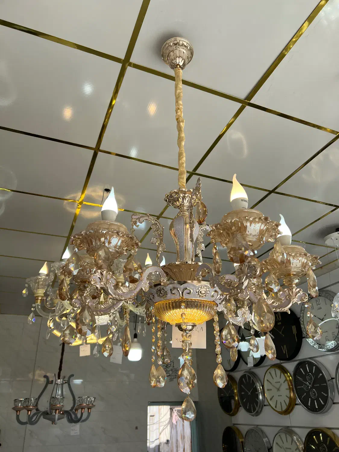 لوستر وارداتی|لوستر و چراغ آویز|پاکدشت, خاتون آباد|دیوار