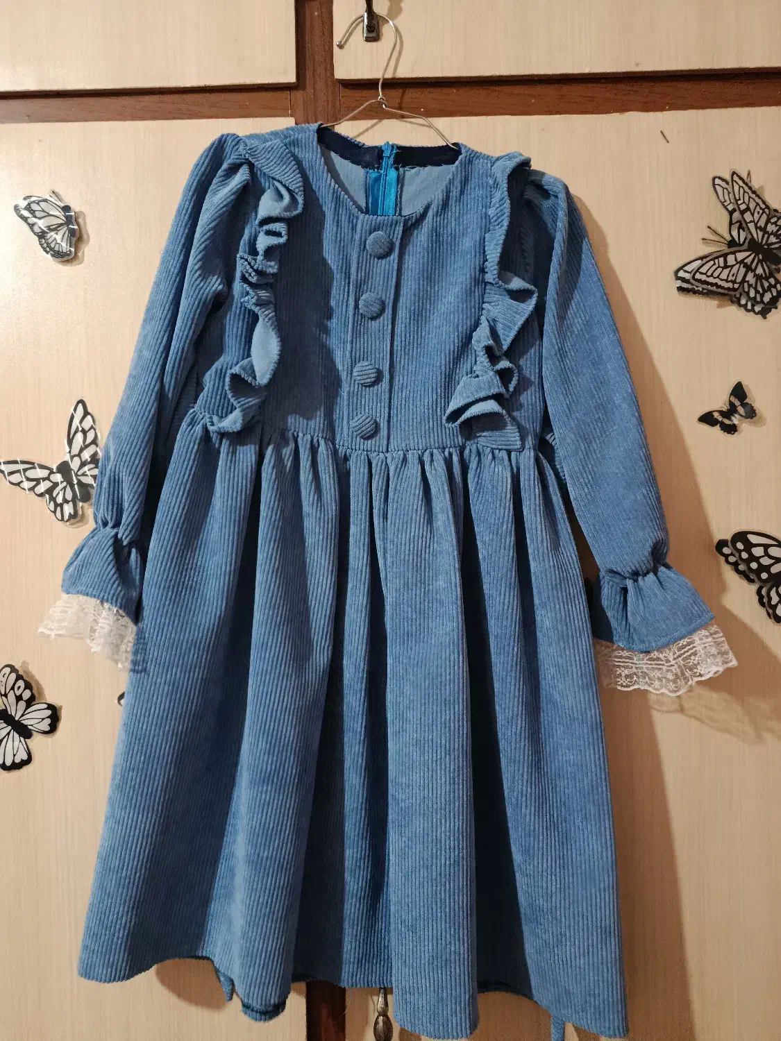 پیراهن دخترانه مخمل کبریتی|کفش و لباس بچه|مشهد, مصلی (کارمندان اول)|دیوار