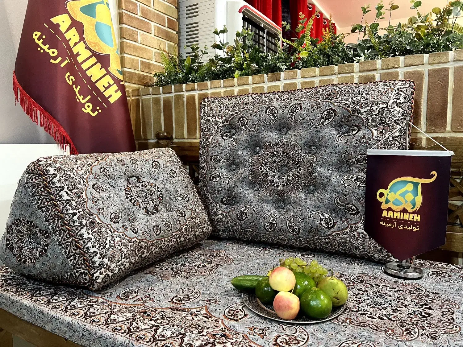 تولید و پخش عمده پشتیهای تشک بالش مثلثی ترمه|پشتی|تهران, شکوفه|دیوار