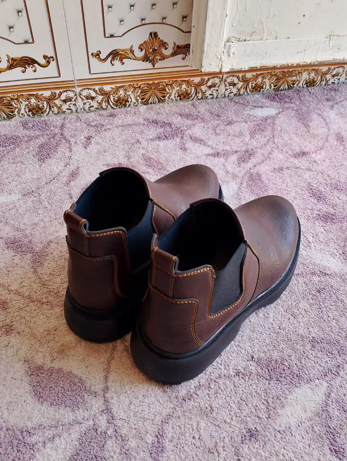 نیم بوت چرم اصل چرمی سایز41|کیف، کفش، کمربند|شوش, |دیوار