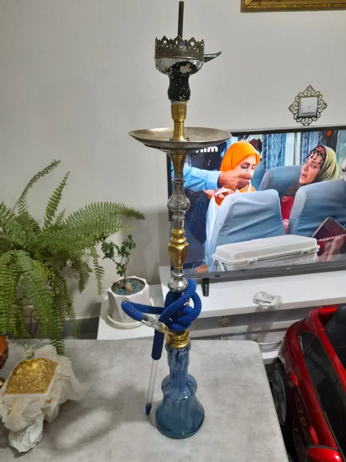 قلیان ریخته برنزی|کلکسیون و سرگرمی|مراغه, |دیوار