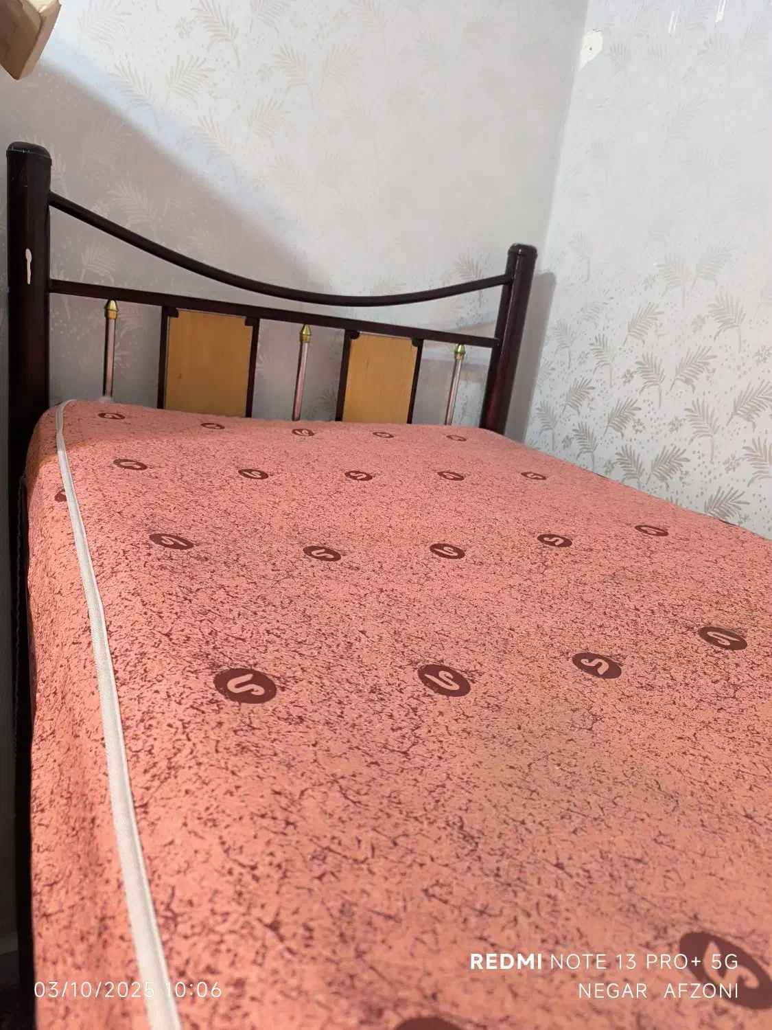 تخت خواب فلزی|تخت و سرویس خواب|اندیمشک, |دیوار