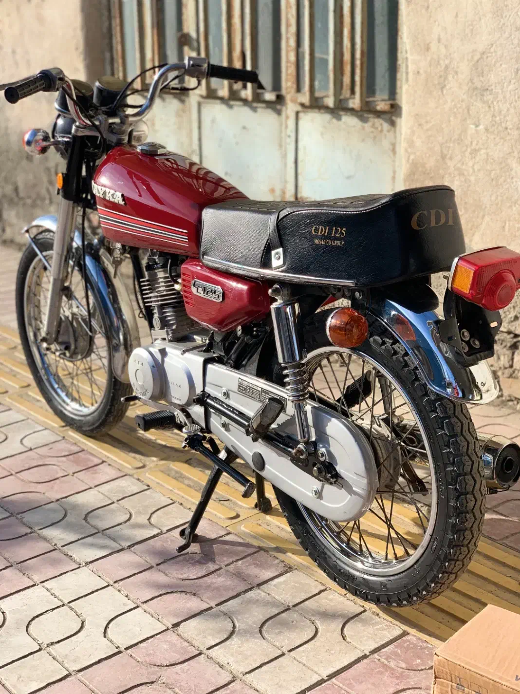 موتور ۱۲۵ طرح قدیم مزایده|موتورسیکلت|گمیشان, |دیوار