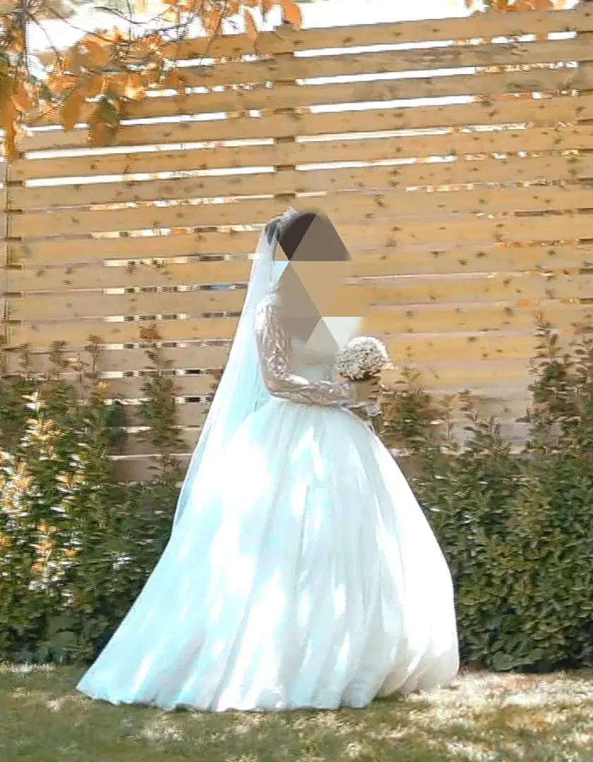 لباس عروس پفی سفید، سایز38، فقط یکبار پوشیده شده|لباس|شیراز, تل حسینآباد|دیوار