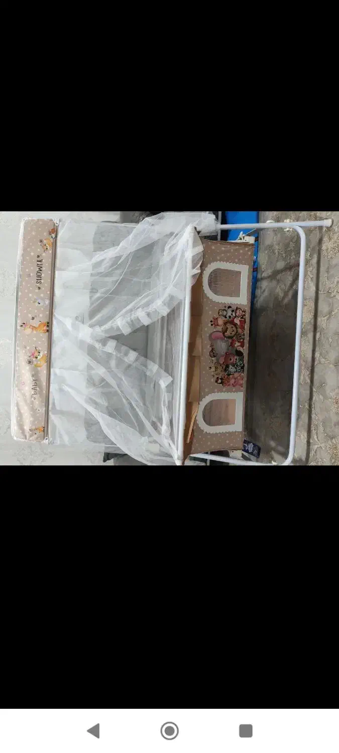 گهواره شادی مدل مخمل طرح باغ وحش|اسباب و اثاث بچه|بیرجند, |دیوار