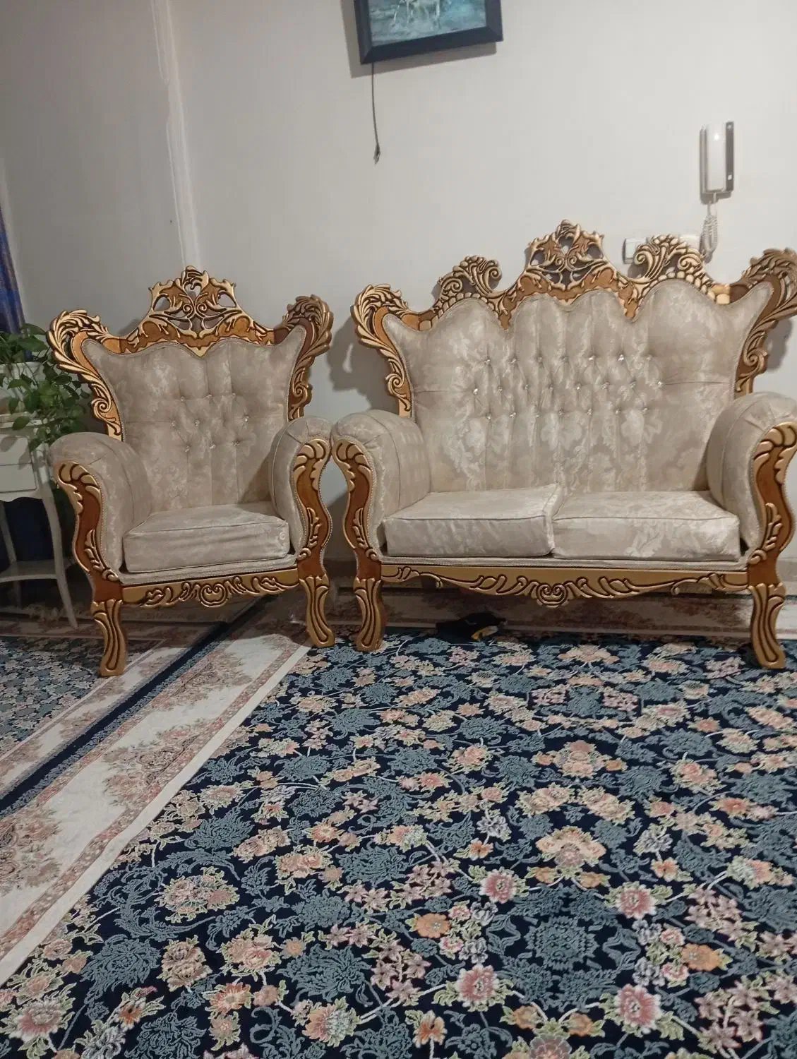 مبل هفت نفره تمیز  ودر  حد نو|مبلمان خانگی و میز عسلی|پاکدشت, پاکدشت (مامازند)|دیوار