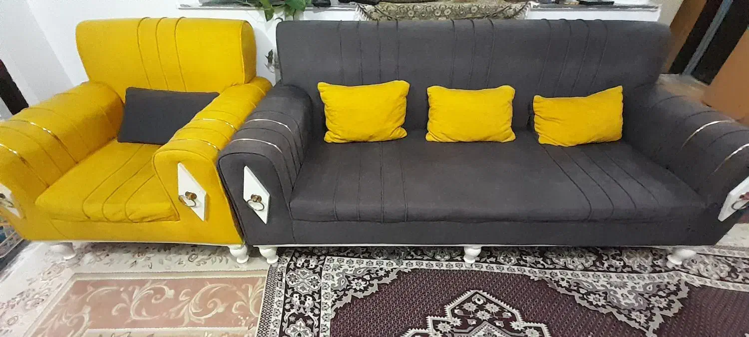 مبل هفت نفره تمیزدرحدنو|مبلمان خانگی و میز عسلی|آمل, |دیوار