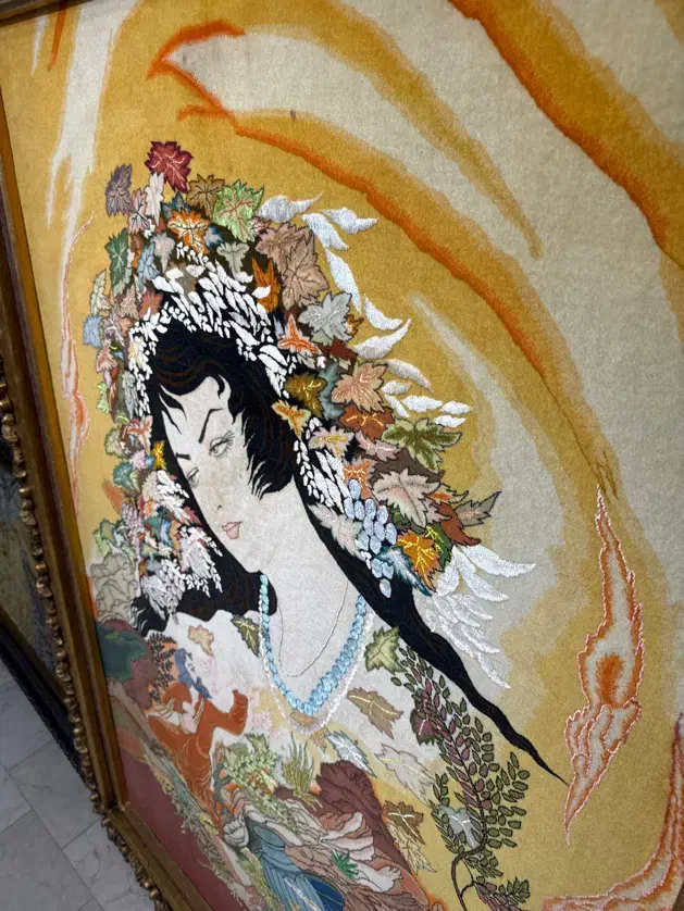 تابلو فرش ۷۰ رج تبریز|تابلو فرش|تهران, باغ فیض|دیوار