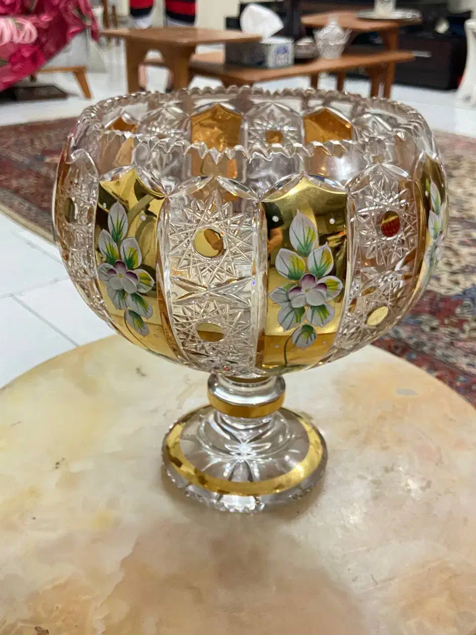 آجیل خوری جام شراب خوری میوه خوری برند چک طلا کوب|ظروف سرو و پذیرایی|تهران, جنت‌آباد جنوبی|دیوار
