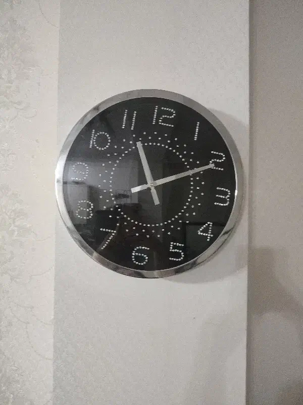 ساعت  مشکی|ساعت دیواری و تزئینی|رشت, سیا اسطلخ|دیوار