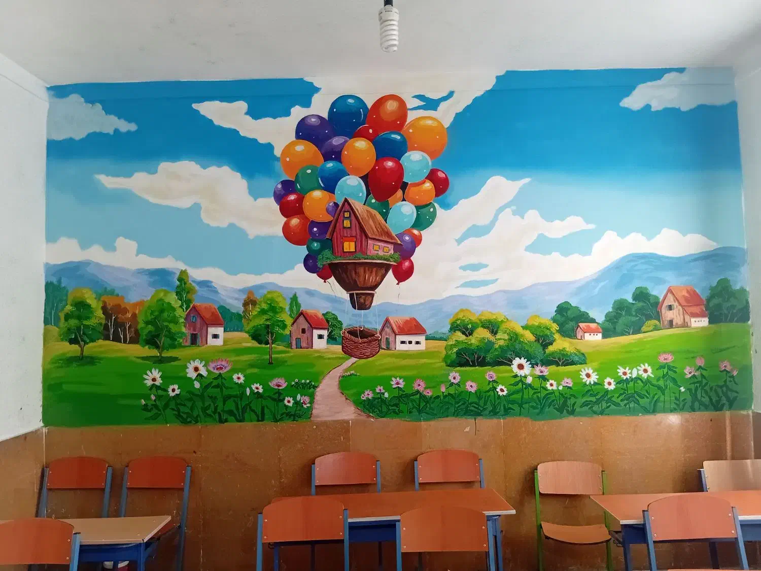 نقاشی مدارس|خدمات پیشه و مهارت|جهرم, |دیوار