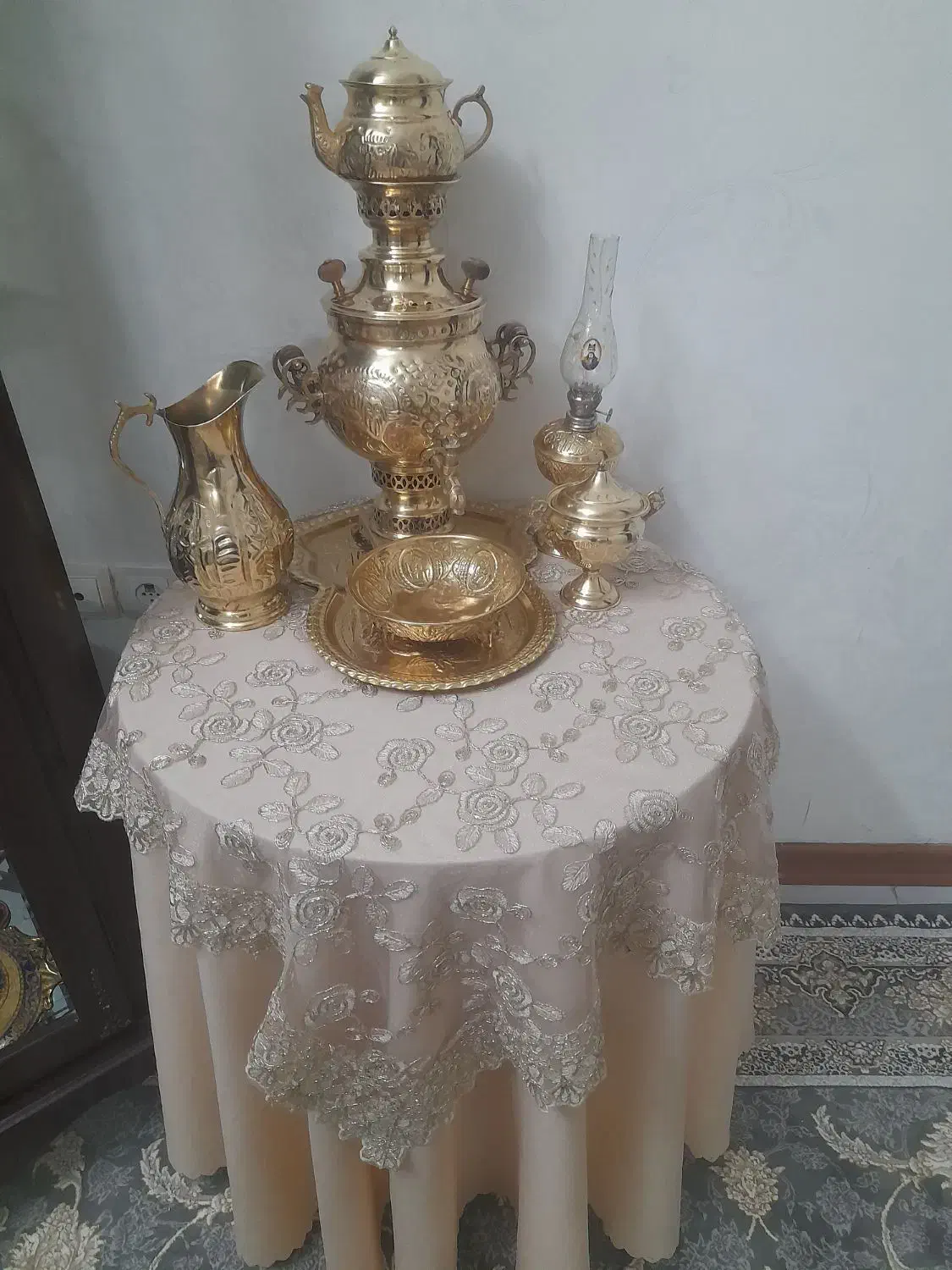 سرویس سماور برنجی|سماور، چای‌ساز، قهوه‌ساز|قزوین, |دیوار