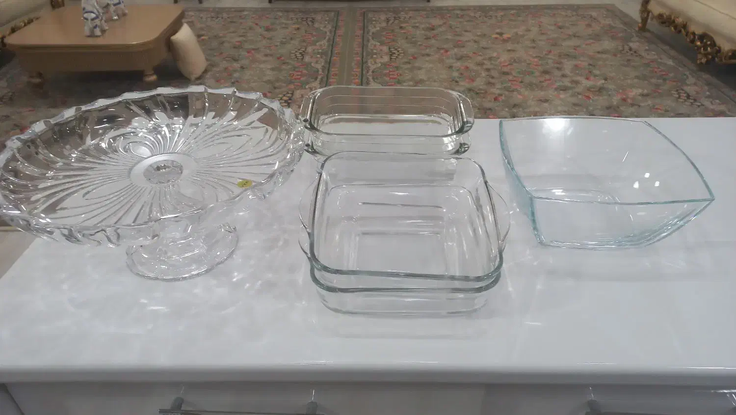 ظروف شیشه ای مخصوص پذیرایی قیمت توافقی|ظروف سرو و پذیرایی|اردبیل, |دیوار