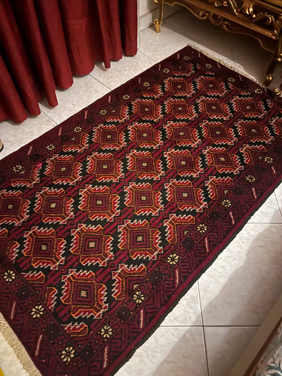 قالیچه دستبافت نو تمام پشم|فرش|تهران, ایوانک|دیوار