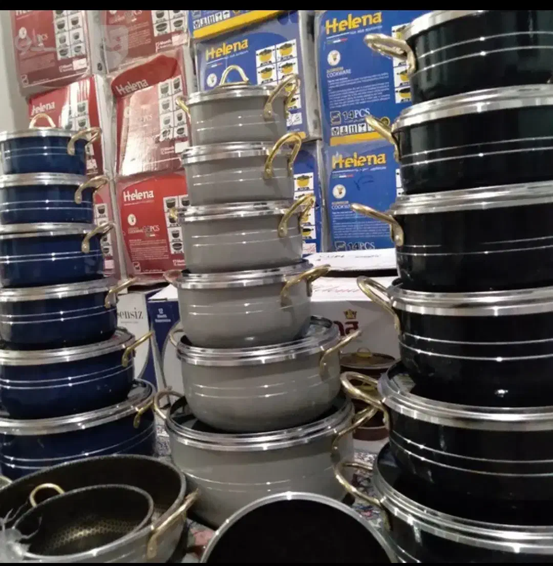 سرویس قابلمه14پارچه گرانیتی لانه زنبوری هلنانونو|ظروف پختوپز|مریوان, |دیوار