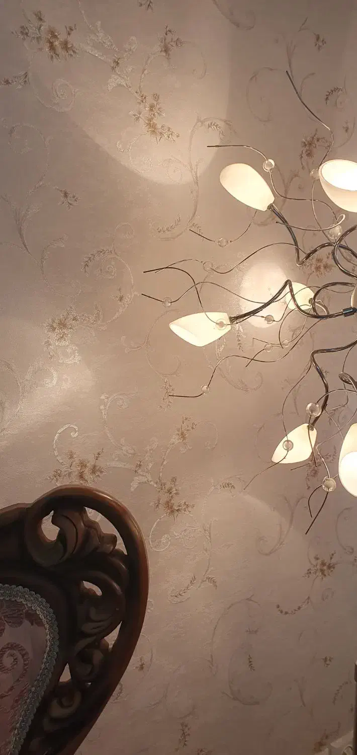 آباژور کنار سالنی استیل|چراغ خواب و آباژور|شیراز, شهرک والفجر|دیوار