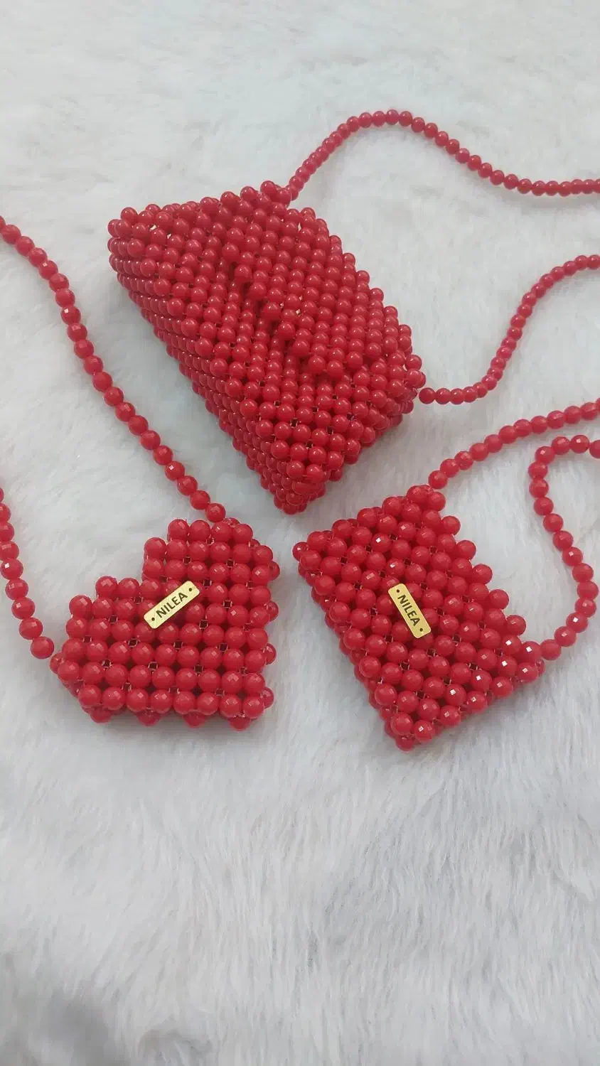 ست های سه تیکه کیف های مرواریدی|کیف، کفش، کمربند|قم, بنیاد|دیوار