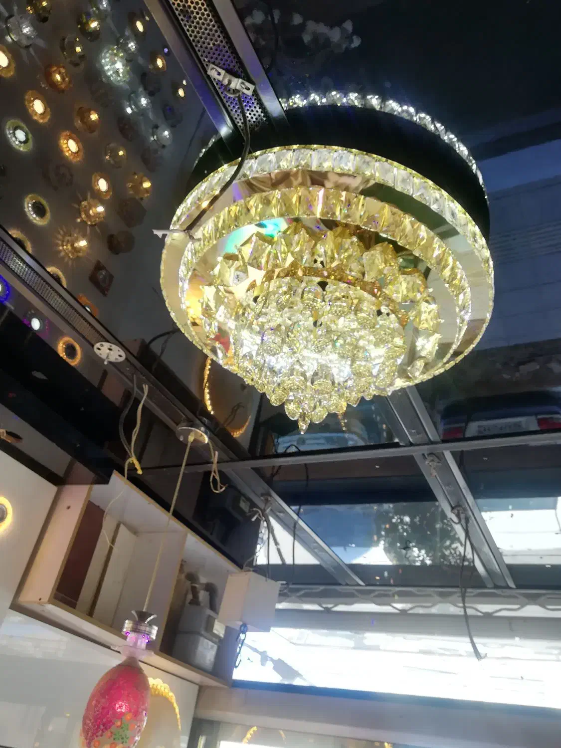 لوستر|لوستر و چراغ آویز|یزد, |دیوار