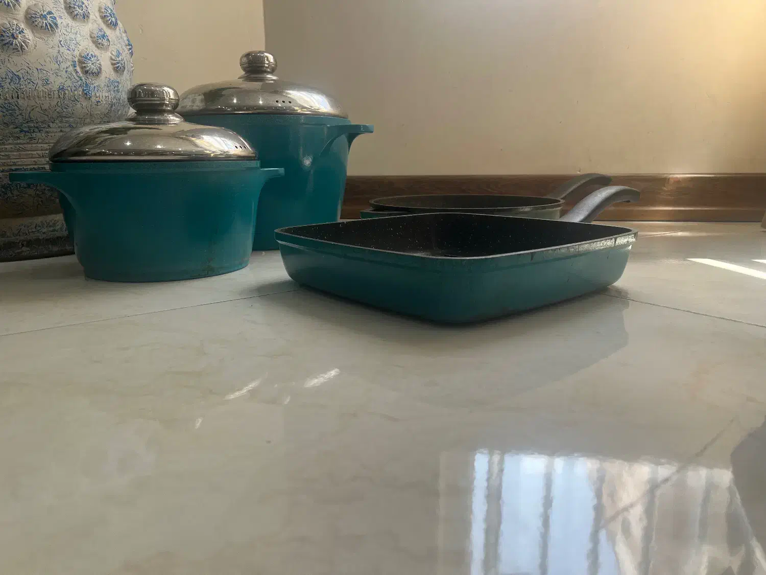 قابلمه و ماهیتابه رژیمی و گریل چدن آلمانی|ظروف پخت‌وپز|تهران, مجیدیه|دیوار