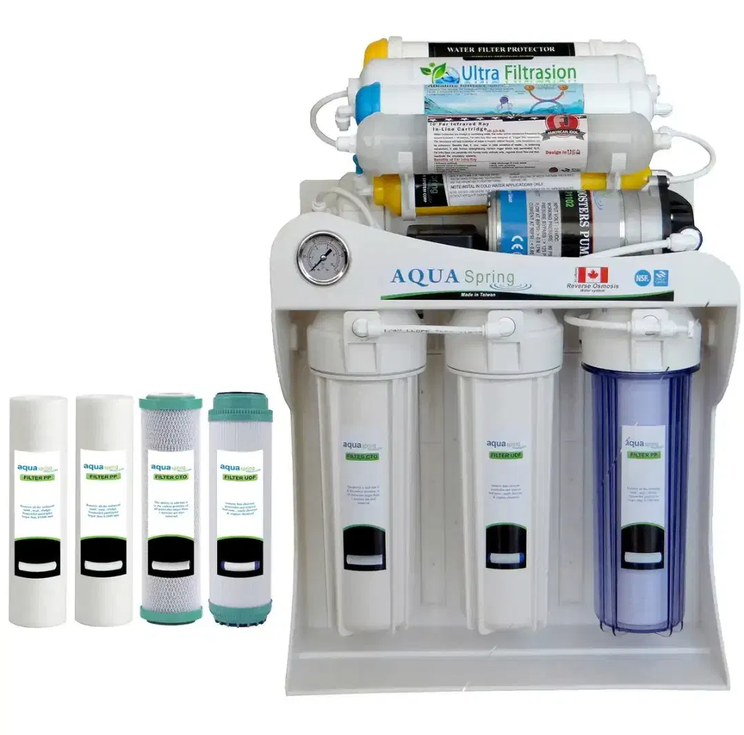 دستگاه تصفیه آب 10 مرحله ای آکوا اسپرینگ|آب‌سردکن و تصفیه آب|رشت, منظریه|دیوار