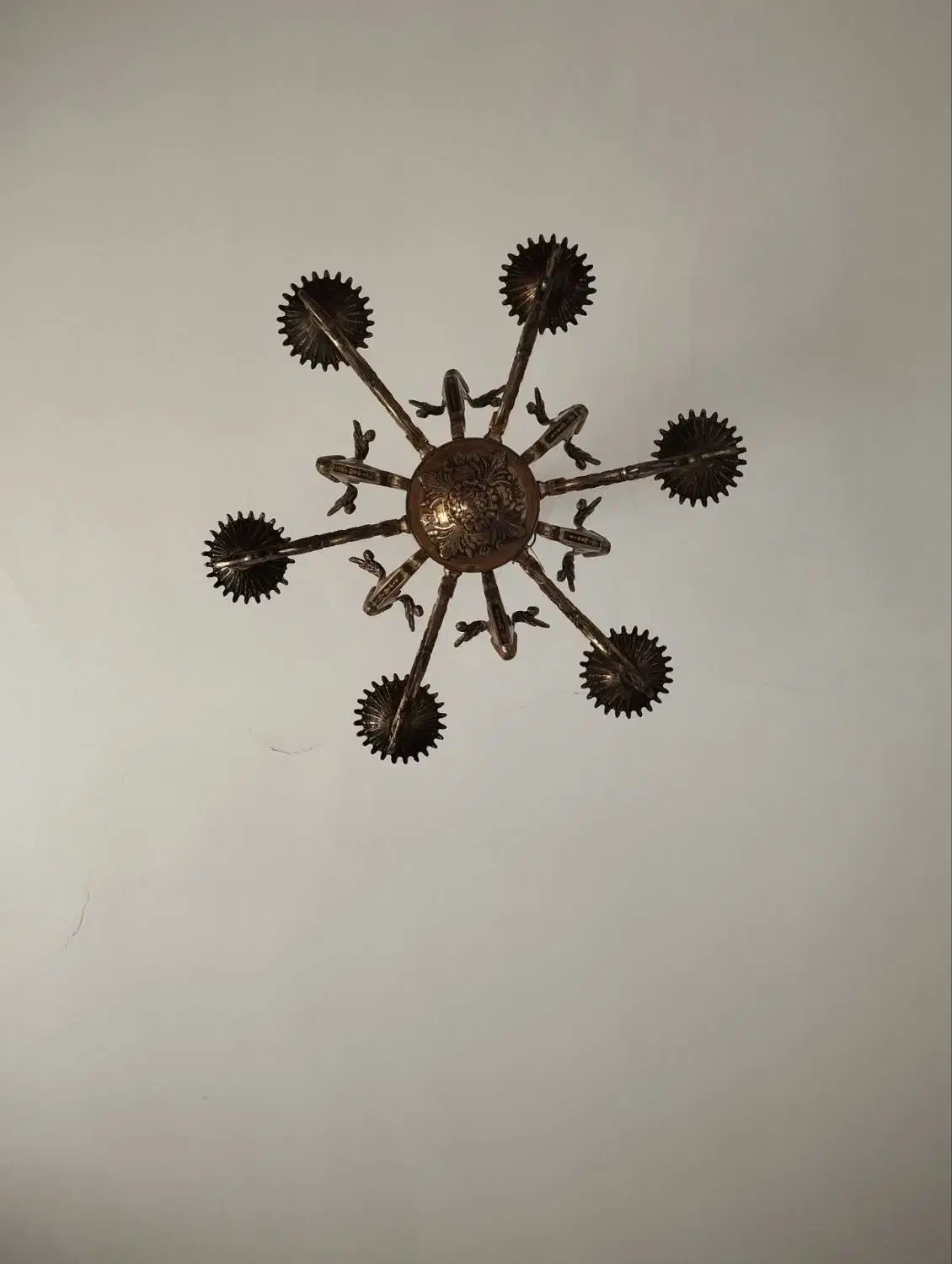 لوستر برنجی|لوستر و چراغ آویز|گرگان, |دیوار