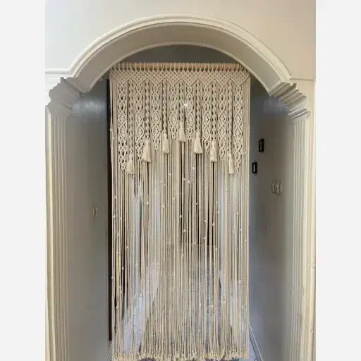 پرده مکرومه بافی|پرده، رانر، رومیزی|مشهد, طلاب|دیوار