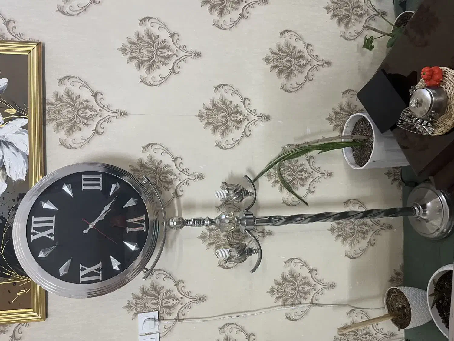 ساعت ایستاده استیل|ساعت دیواری و تزئینی|مشهد, فاطمیه|دیوار