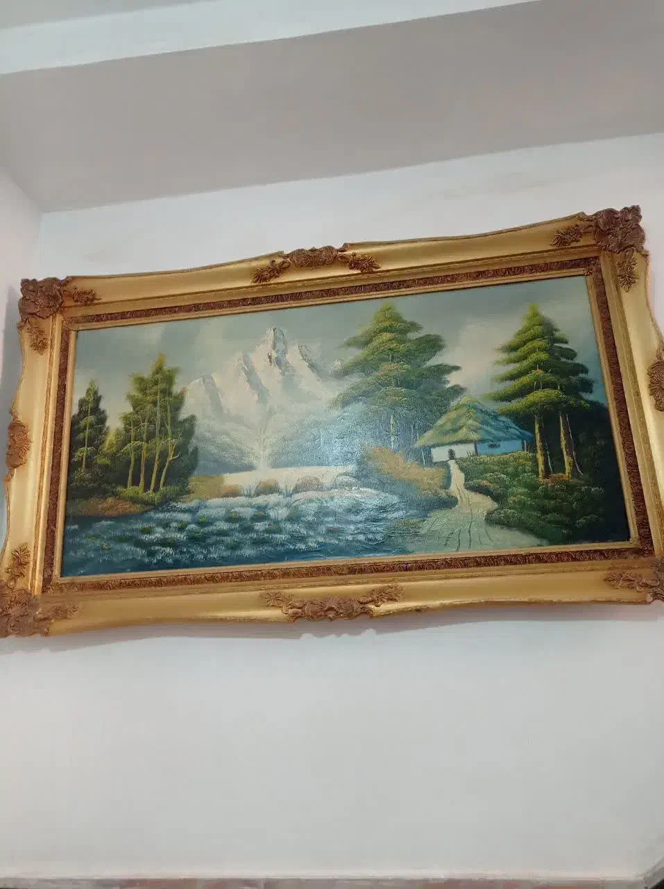 تابلو منظره رنگ روغن|تابلو، نقاشی، عکس|رباطکریم, نصیرشهر|دیوار