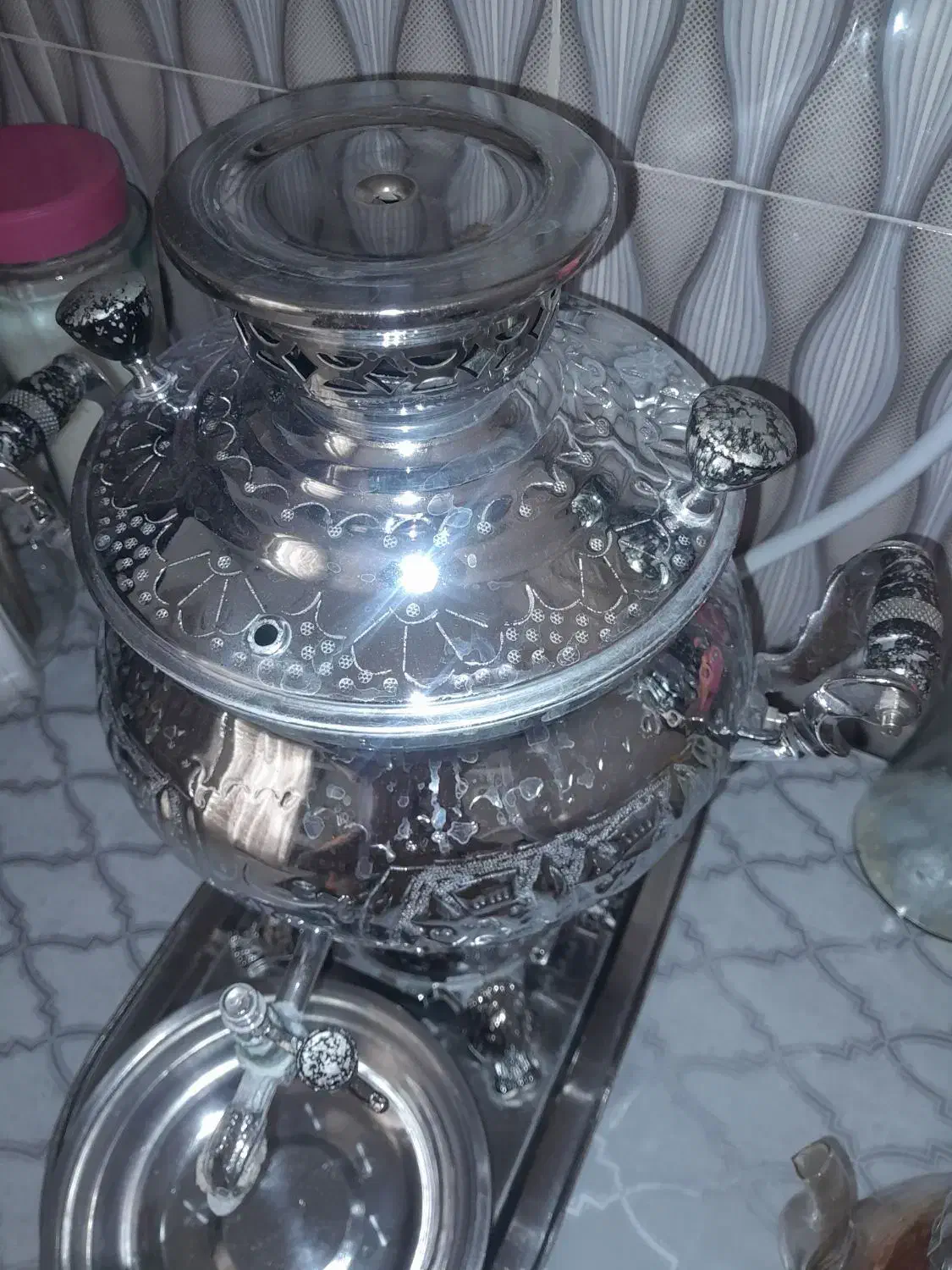 سماور مارک ماهان تمیز|سماور، چای‌ساز، قهوه‌ساز|صفادشت, |دیوار