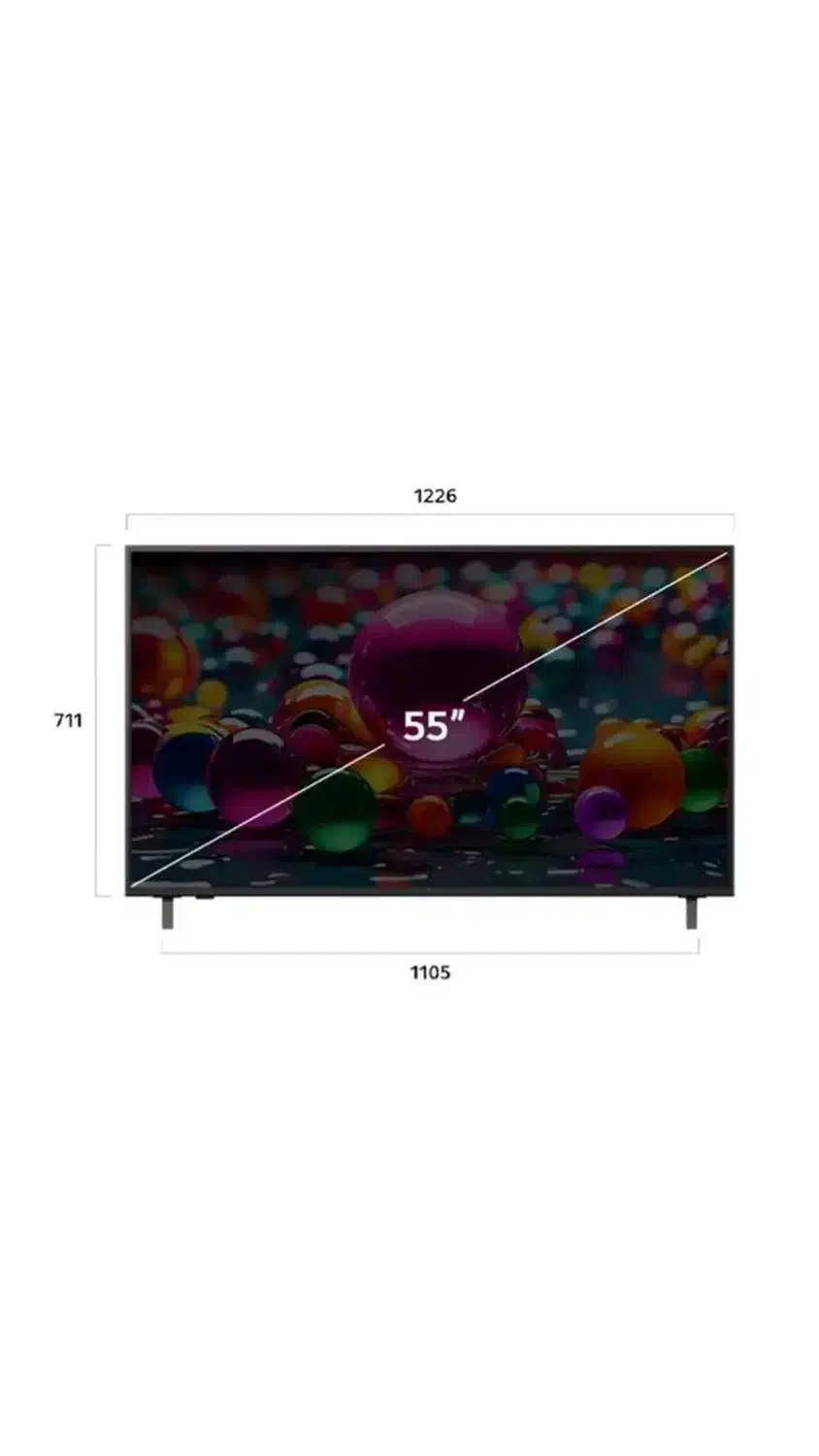 تلویزیون 55 اینچ الجی 2025 پک امارات|تلویزیون و پروژکتور|مشهد, کوی المهدی|دیوار