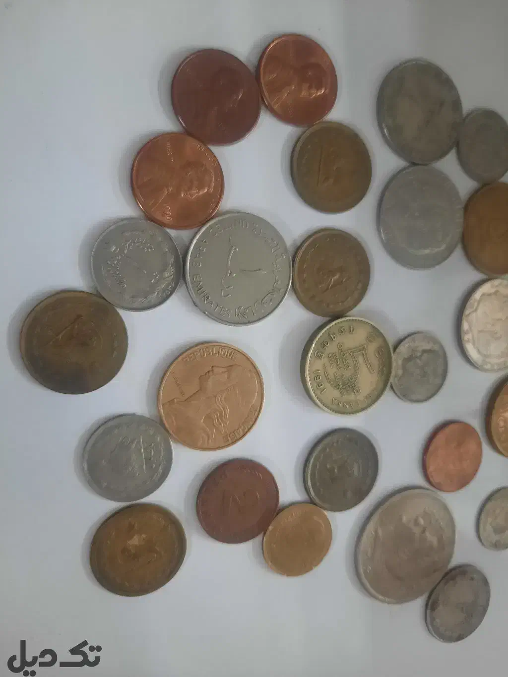 تعدادی سکه ی قدیمی و خارجی|کلکسیون سکه، تمبر، اسکناس|شهرکرد, |دیوار