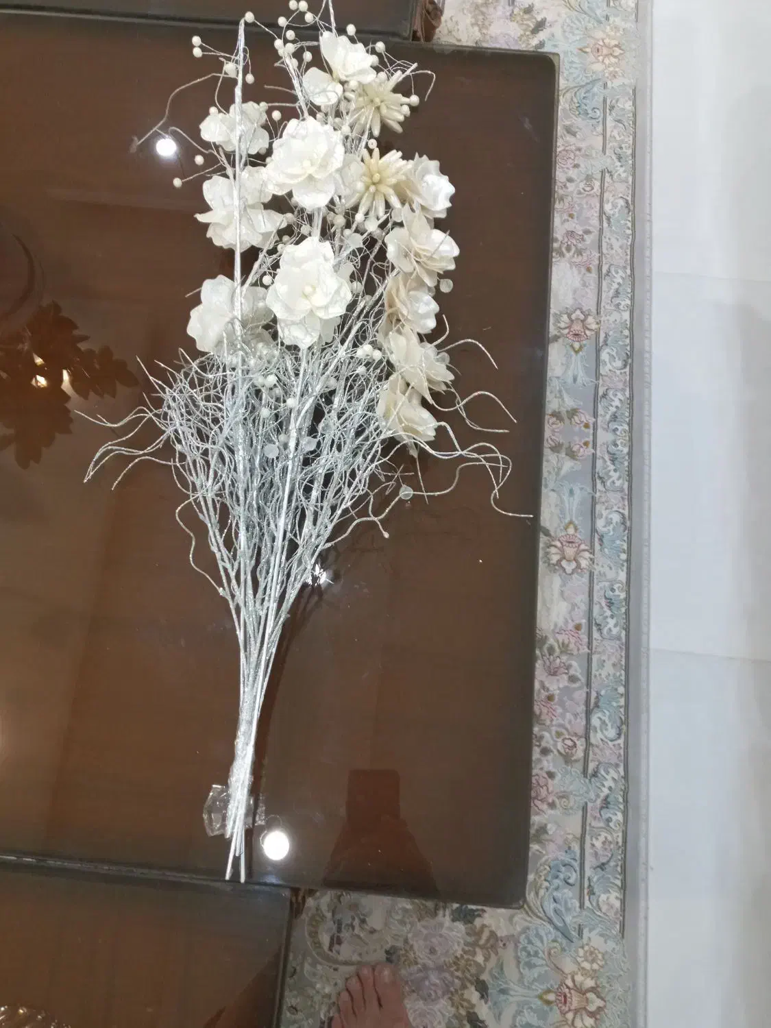 گلهای مصنوعی شیشه ای|گل مصنوعی|ارومیه, |دیوار