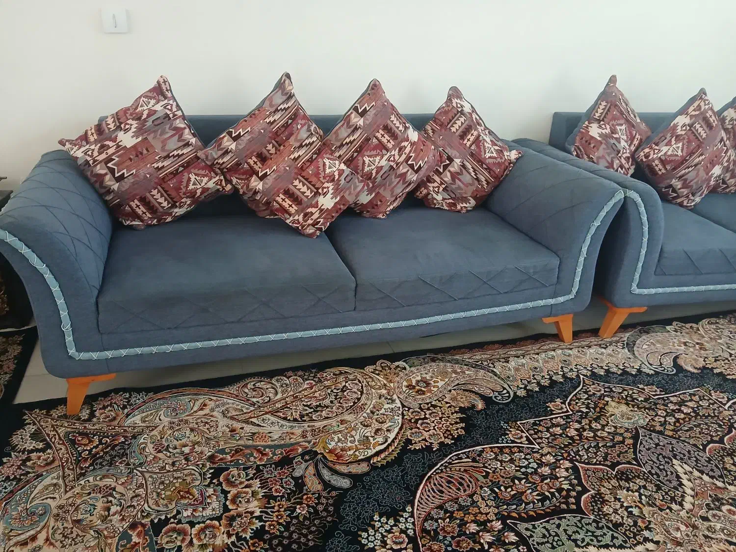 مبل 7نفره|مبلمان خانگی و میز عسلی|شیراز, شیشه‌گری|دیوار