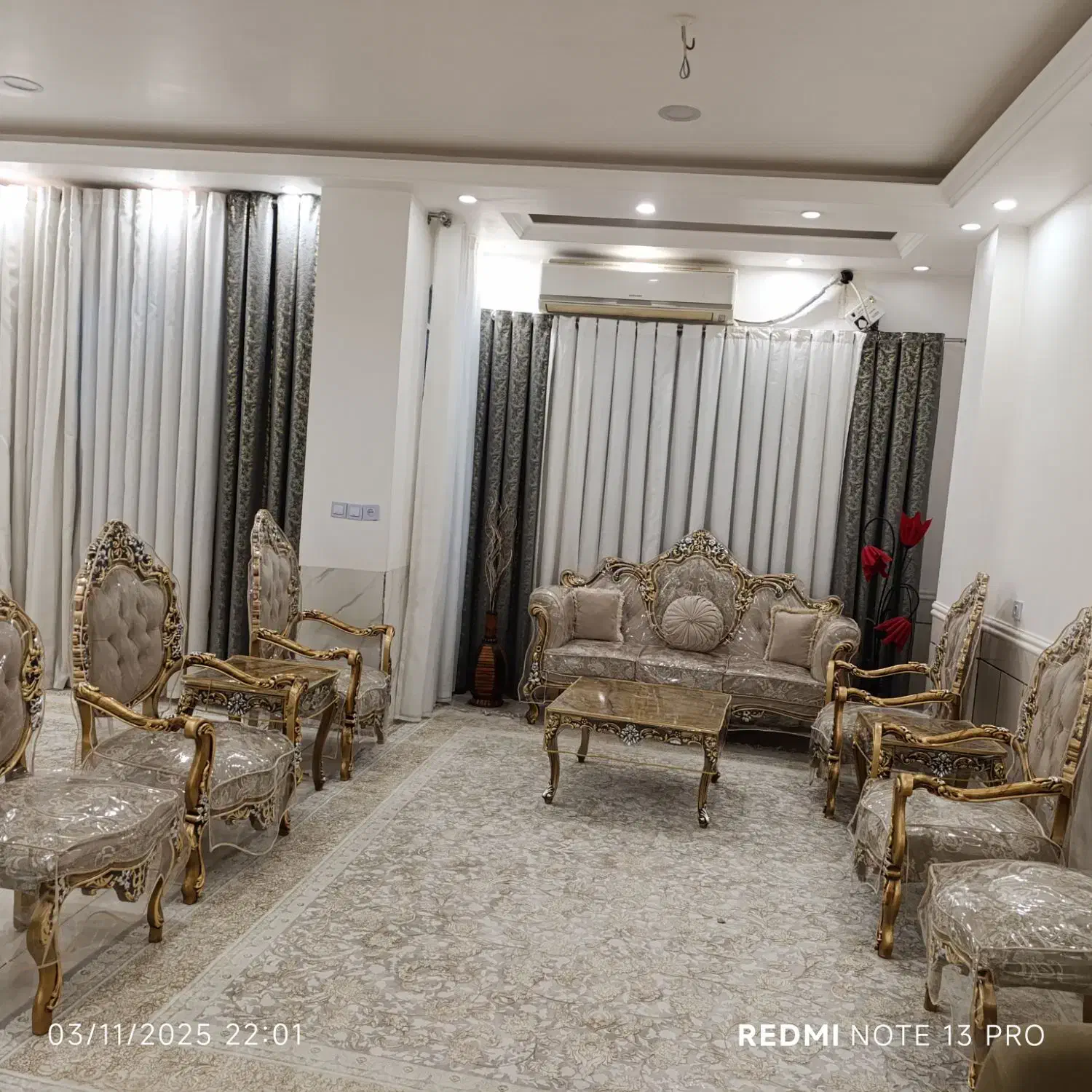 مبلمان سلطنتی 9 نفره|مبلمان خانگی و میز عسلی|دهدشت, |دیوار