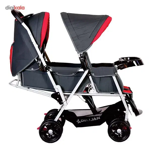 کالسکه دوقلو دلیجان نو قیمت مناسب|کالسکه و لوازم جانبی|قم, سرحوض|دیوار