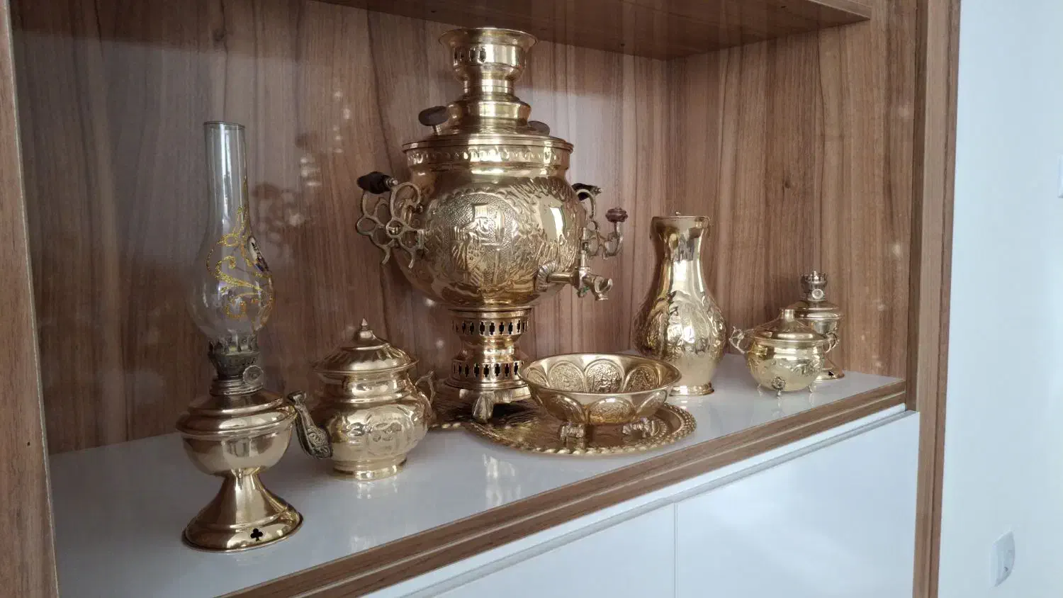 سماور ذغالی برنجی|سماور، چای‌ساز، قهوه‌ساز|زنجان, |دیوار