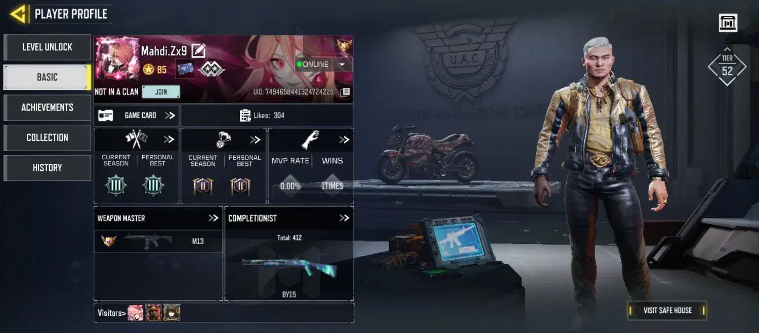 اکانت کالاف دیوتی ام ۱۳ لجند گاندام اکانت سفید|کنسول، بازی ویدئویی و آنلاین|شیراز, داریون|دیوار