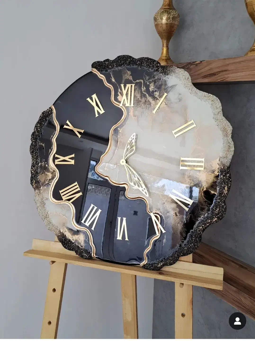 ساعت دست ساز رزینی|ساعت دیواری و تزئینی|اصفهان, ملکشهر|دیوار